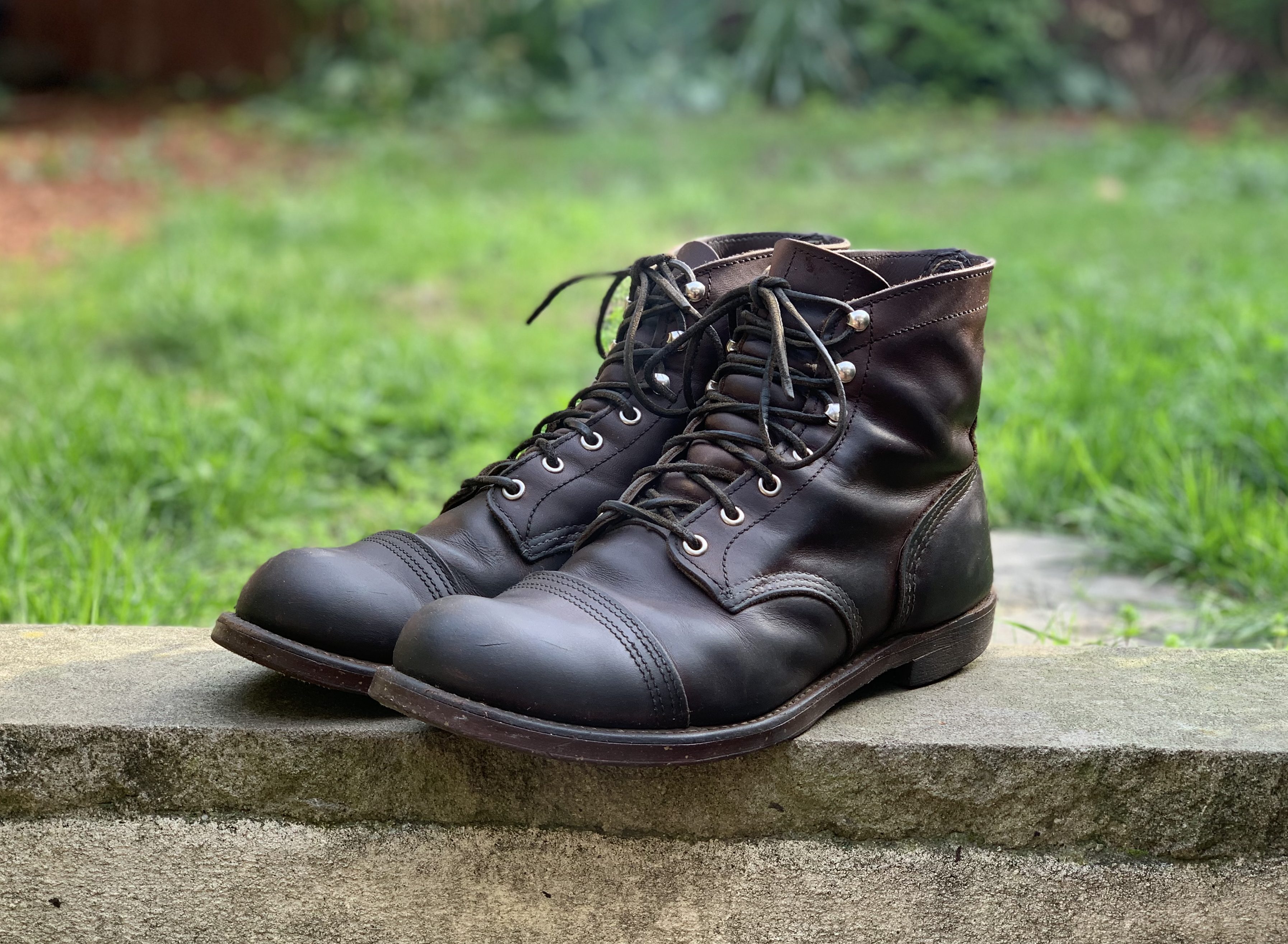 red wing iron ranger black harness